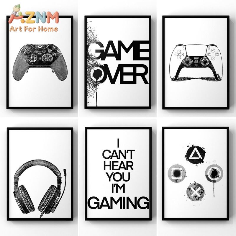 AZNM Lienzo Decorativo para Pa - Gaming Accessories For Room reseña y precio